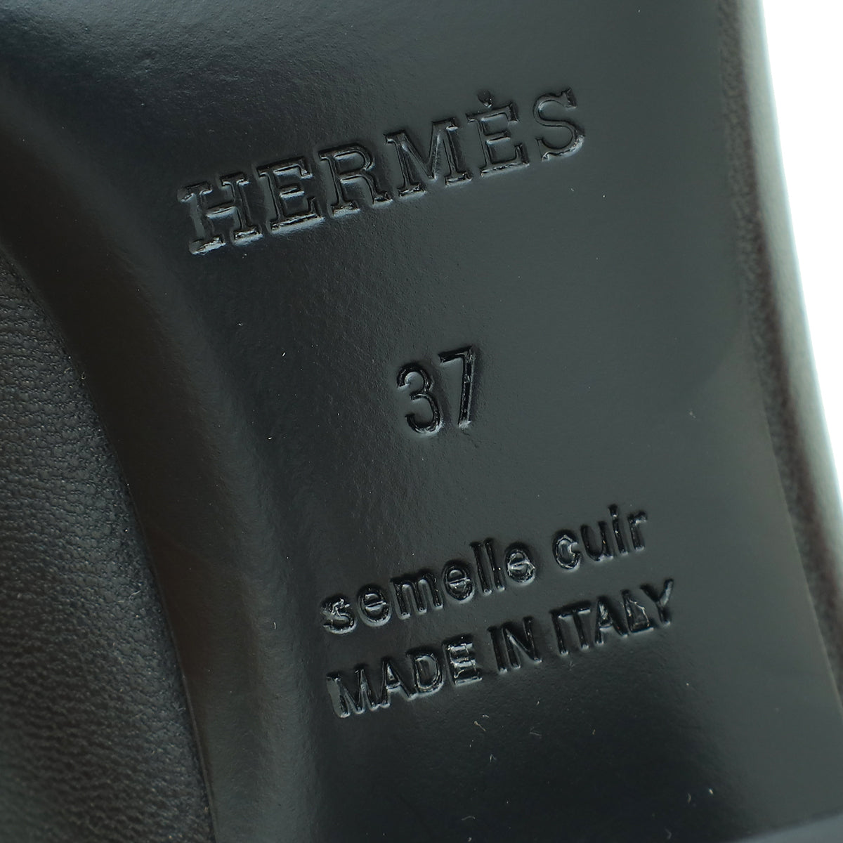 Hermes Black Paradis Mule 37