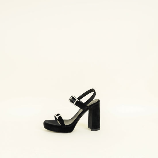 Hermes Noir Bossa Sandal 37
