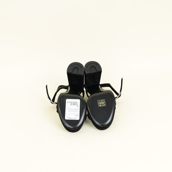 Hermes Noir Bossa Sandal 37