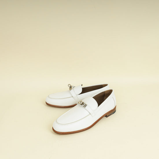 Hermes Blanc Destin Loafer 37