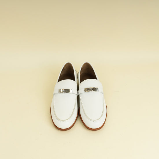 Hermes Blanc Destin Loafer 37