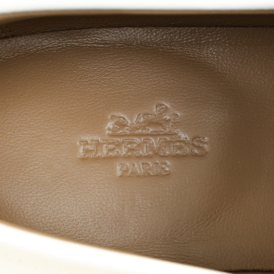 Hermes Blanc Destin Loafer 37