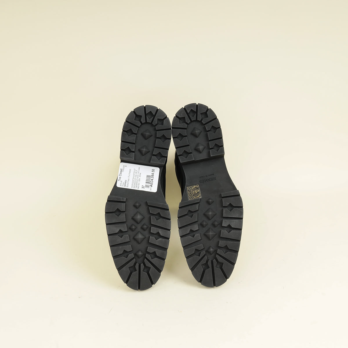 Hermes Noir Fuji Quilted Boot 37