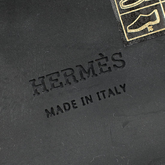 Hermes Noir Fuji Quilted Boot 37