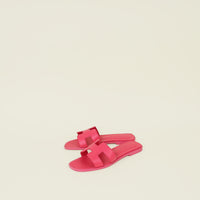Hermes Rose Extreme Oran Sandals 37