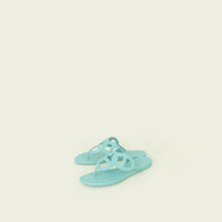 Hermes Vert Embrun Egerie Rubber Sandal 37