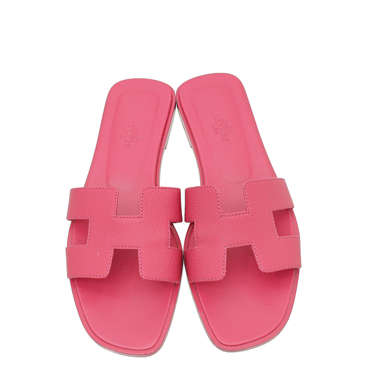 Hermes Fuchsia Oran Sandal 37.5