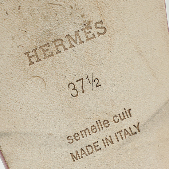 Hermes Fuchsia Oran Sandal 37.5