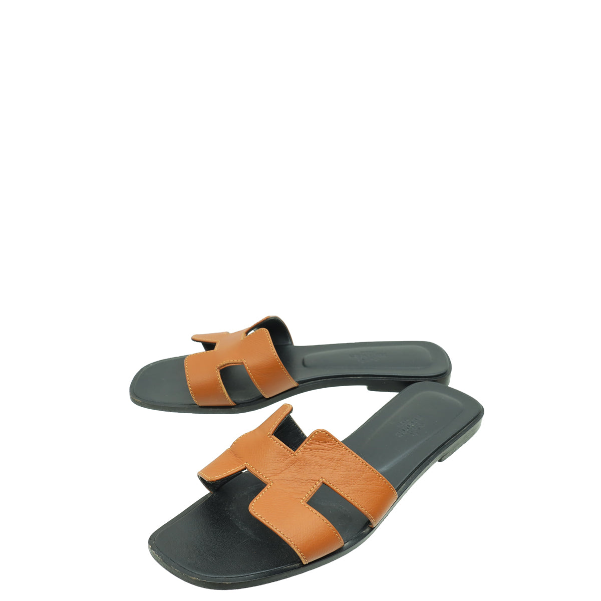 Hermes Bicolor Oran Sandal 38.5