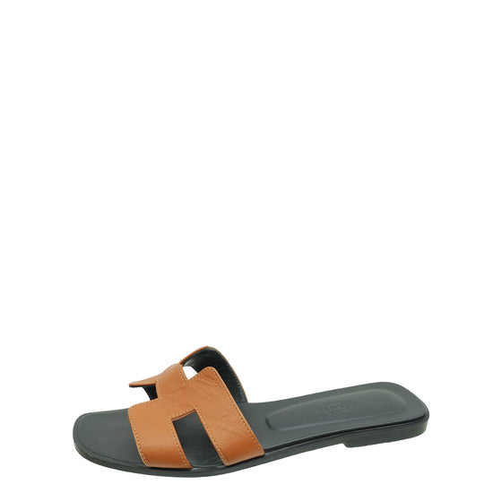 Hermes Bicolor Oran Sandal 38.5