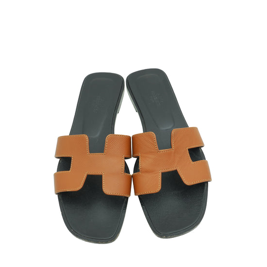 Hermes Bicolor Oran Sandal 38.5