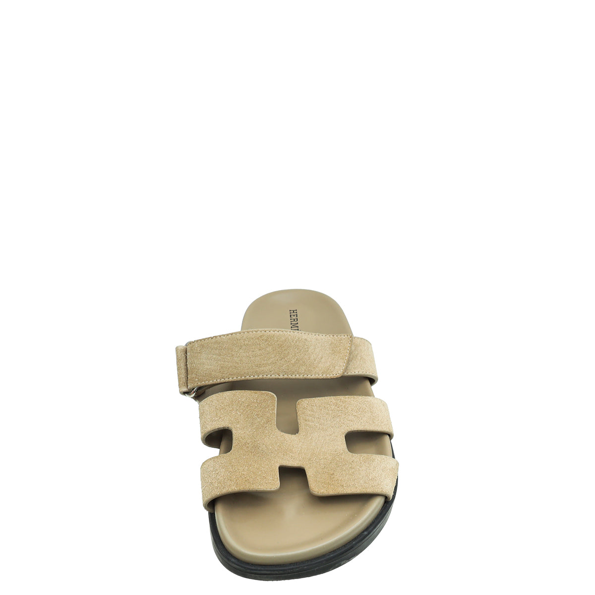 Hermes Beige Argile Suede Chypre Sandals 38.5-Hermes-THE CLOSET