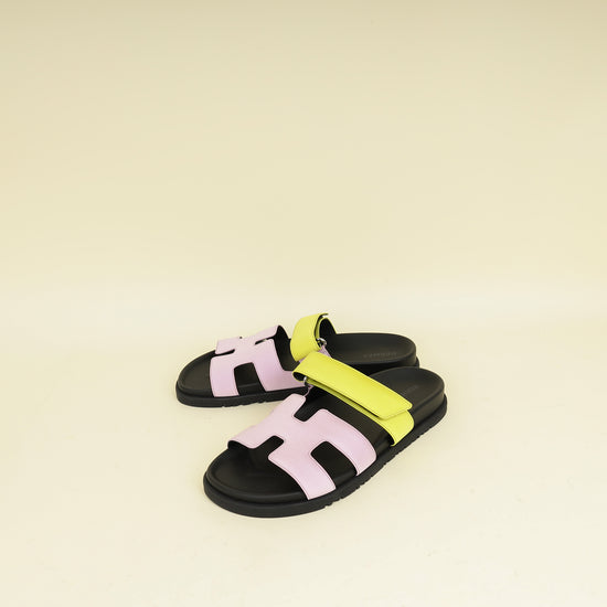 Hermes Bicolor Chypre Sandals 38.5