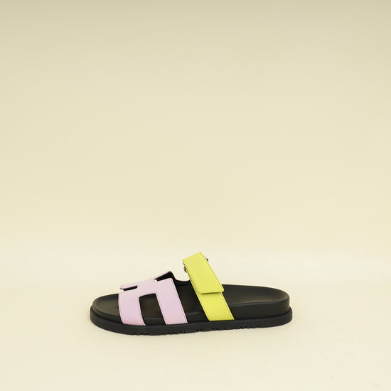 Hermes Bicolor Chypre Sandals 38.5