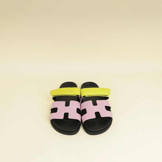 Hermes Bicolor Chypre Sandals 38.5