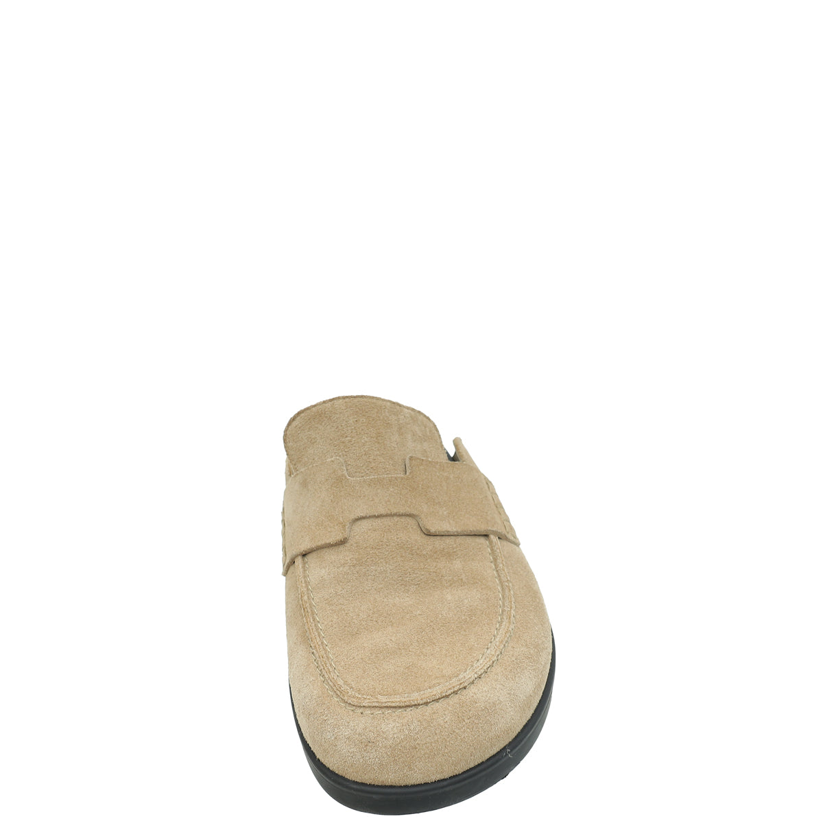 Hermes Camel Beige Go Mules Suede Goatskin 38.5-Hermes-THE CLOSET