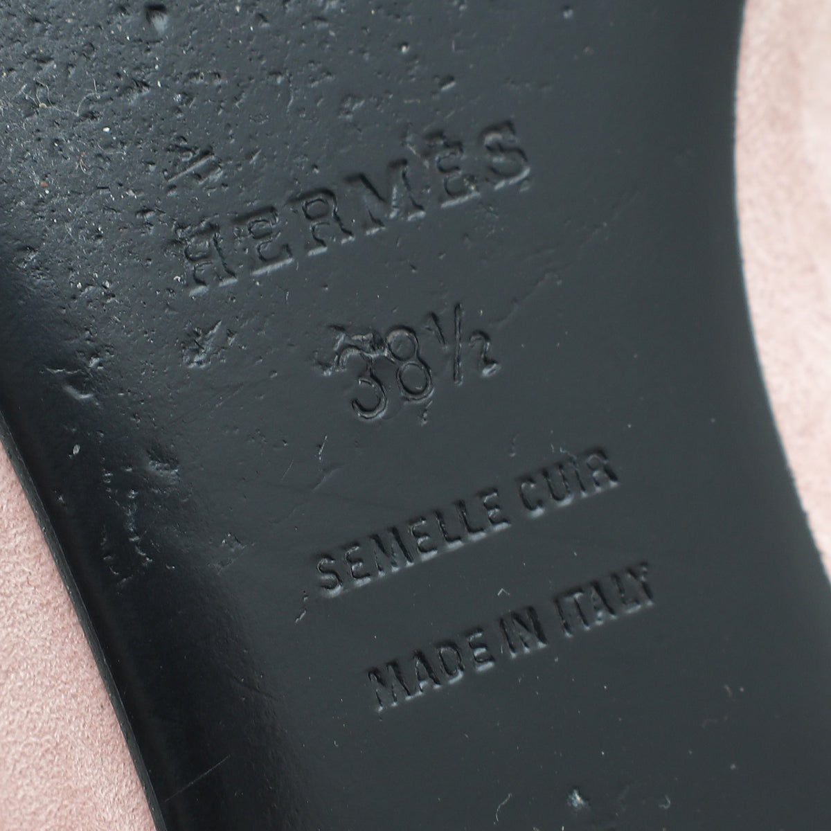 Hermes Pink Suede Roxane Mules w/Crystal Details 38.5