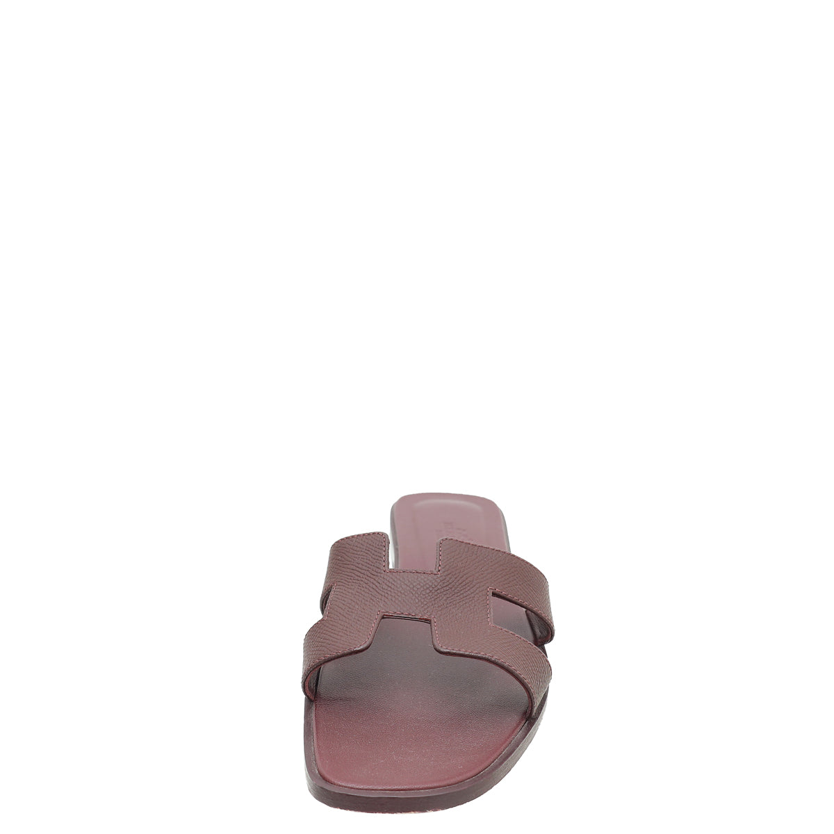 Hermes Bordeaux Oran Sandal 38.5-Hermes-THE CLOSET