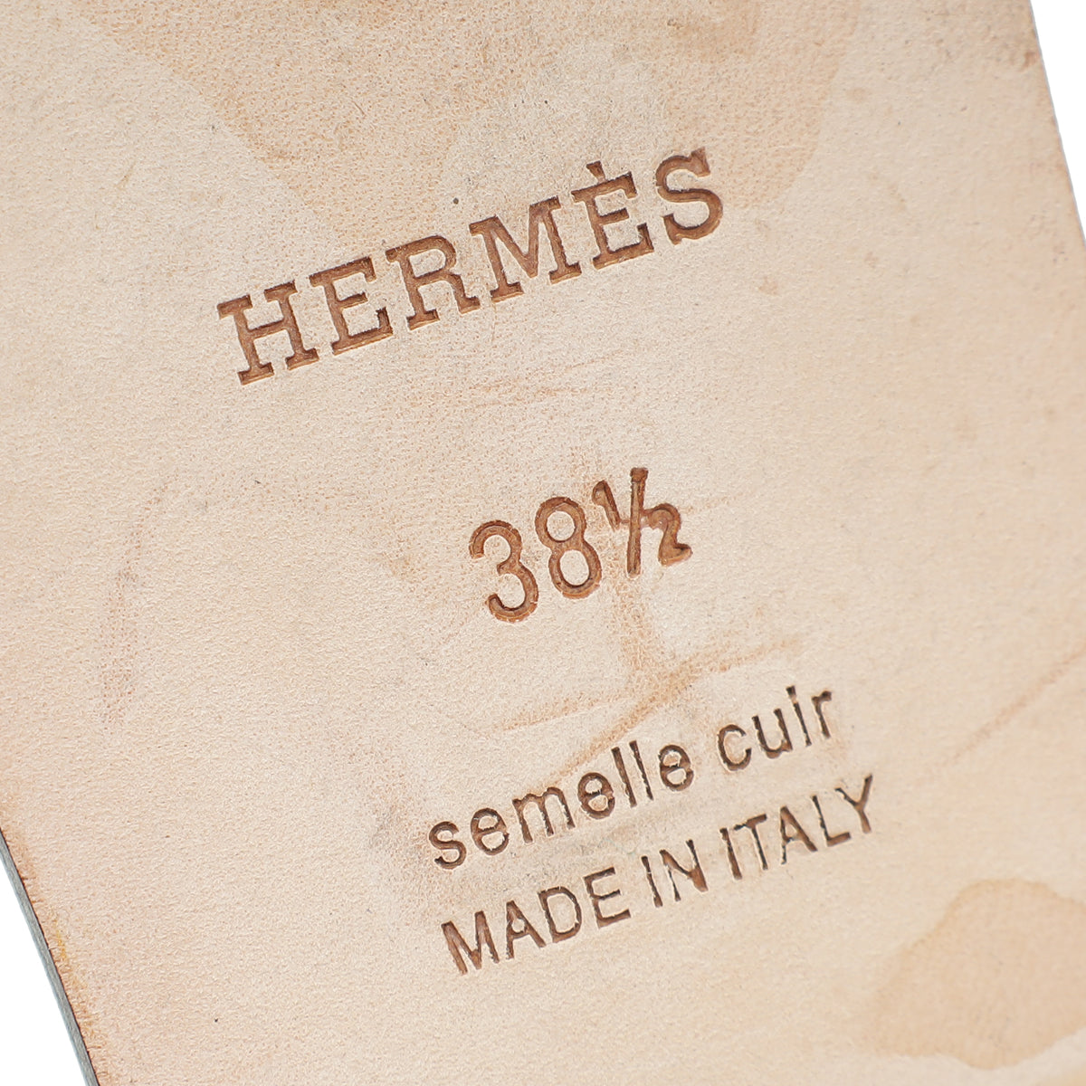 Hermes Bordeaux Oran Sandal 38.5