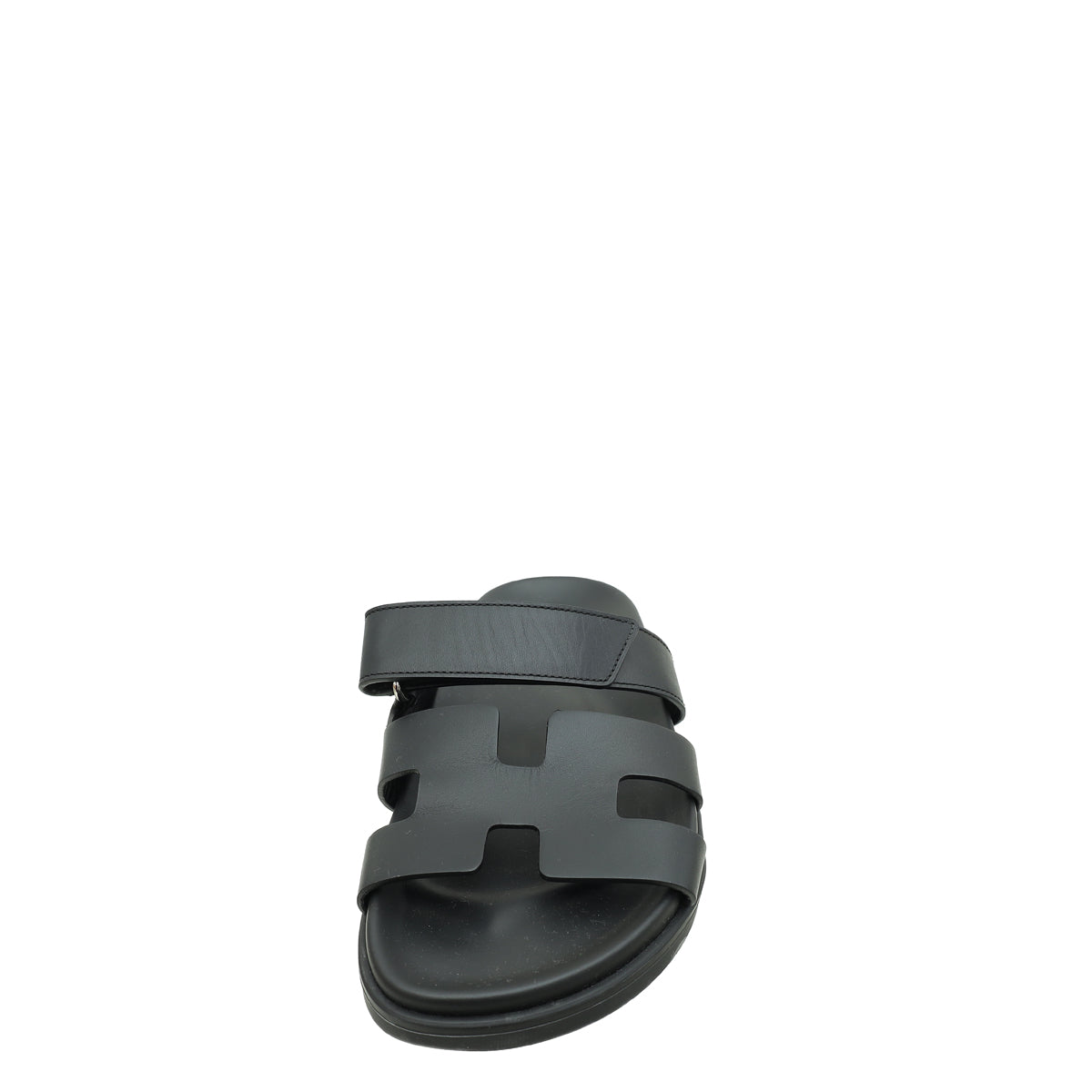 Hermes Noir Chypre Sandal 38.5-Hermes-THE CLOSET