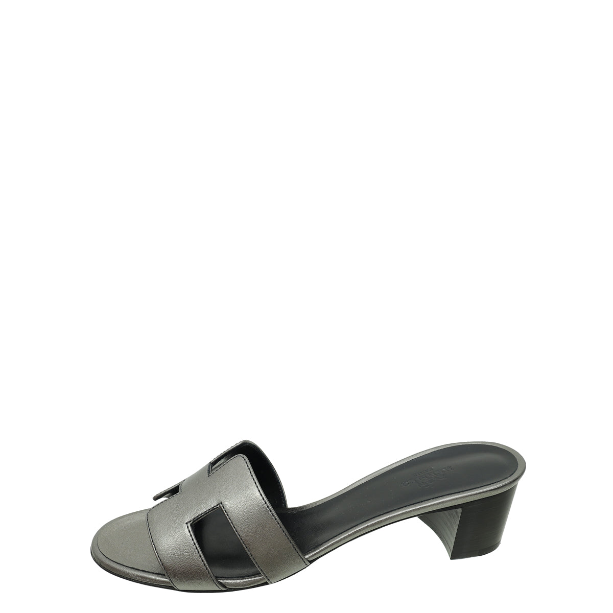 Hermes Gris Argenté Oasis Sandal 38.5