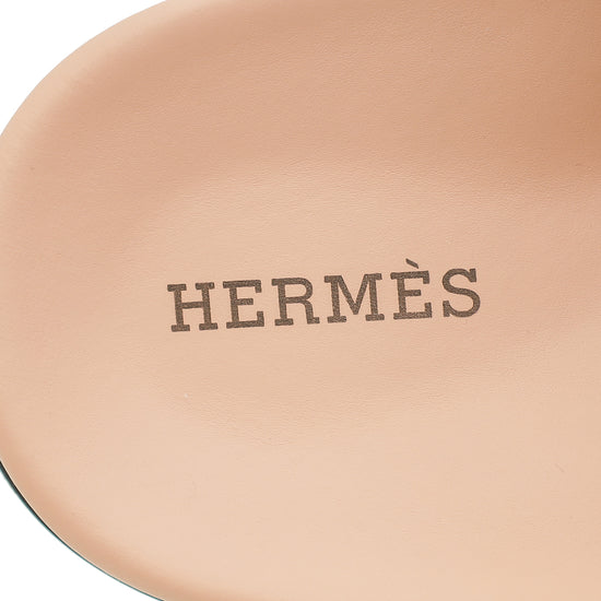 Hermes Nude Chypre Suede Goatskin Sandal 38.5