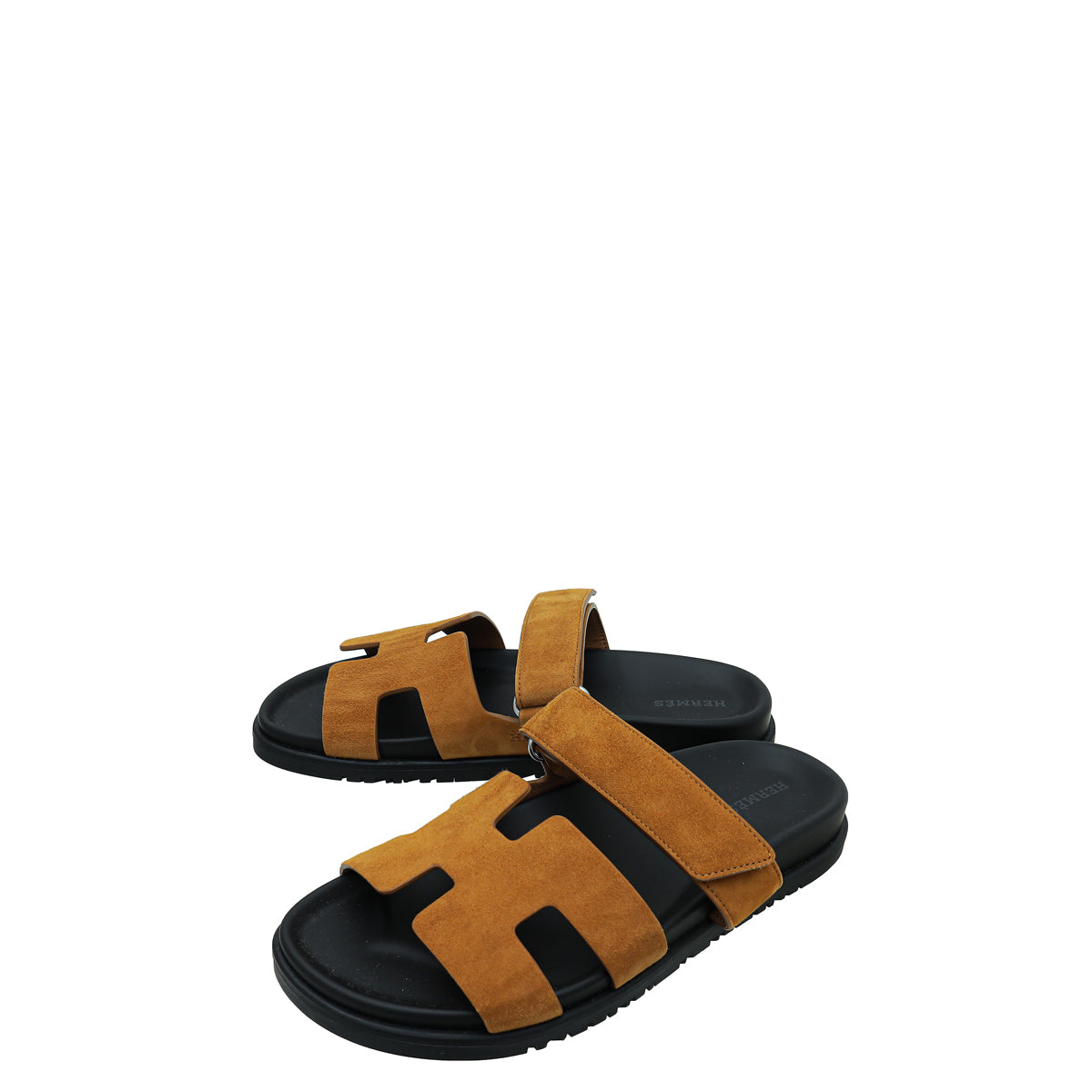 Hermes Natural Velours Chypre Sandals 38.5-Hermes-THE CLOSET