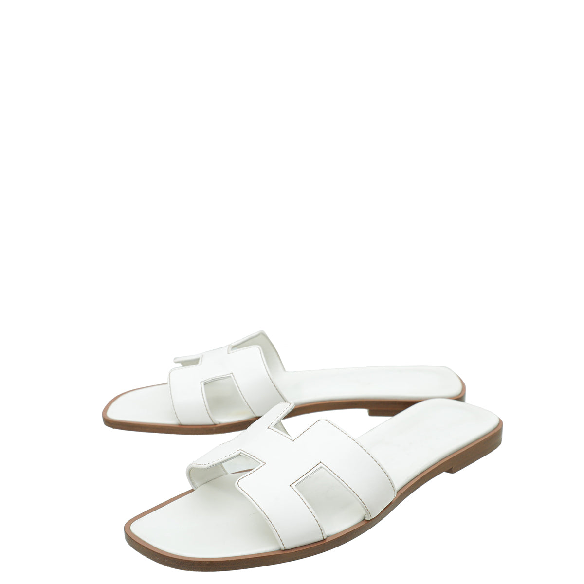 Hermes Blanc Box Oran Sandal 38-Hermes-THE CLOSET