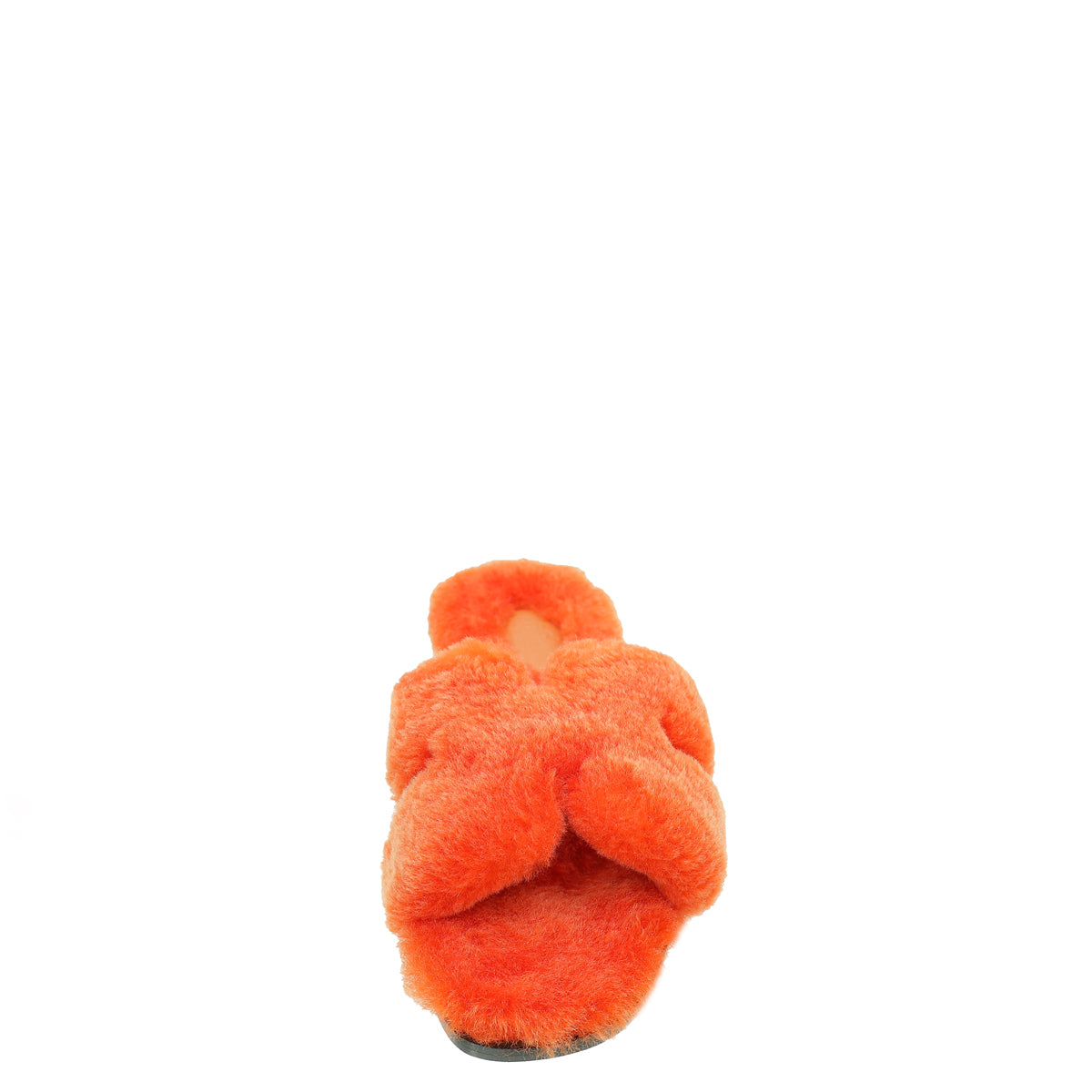 Hermes Orange Wool Oran Sandal 38-Hermes-THE CLOSET