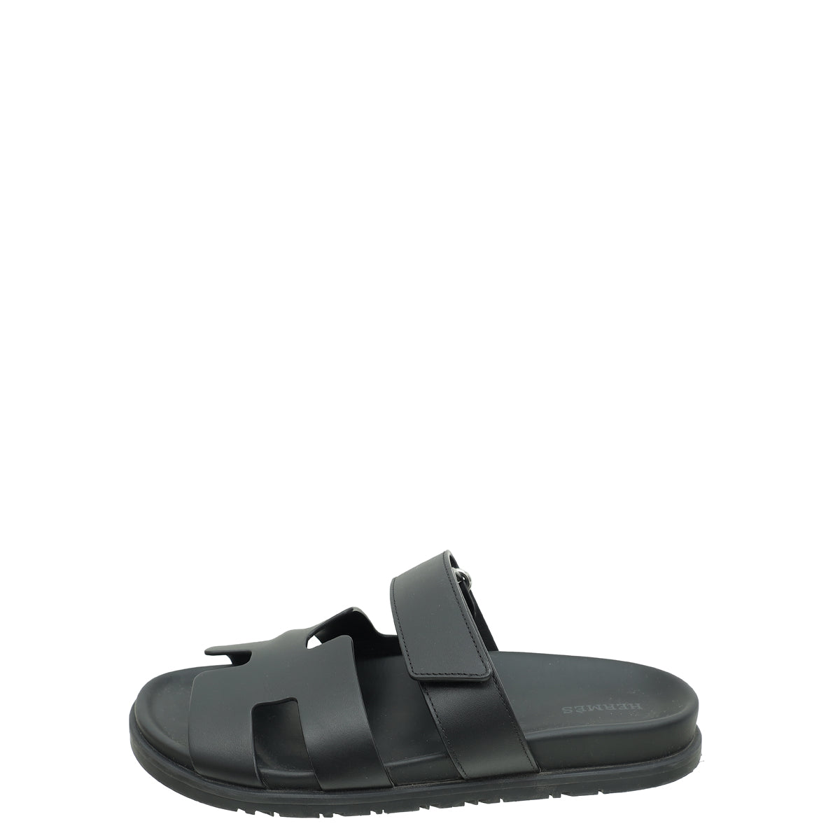 Hermes Noir Chypre Sandal 38