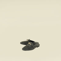 Hermes Vert Foret OZ Suede Goatskin Mules 38