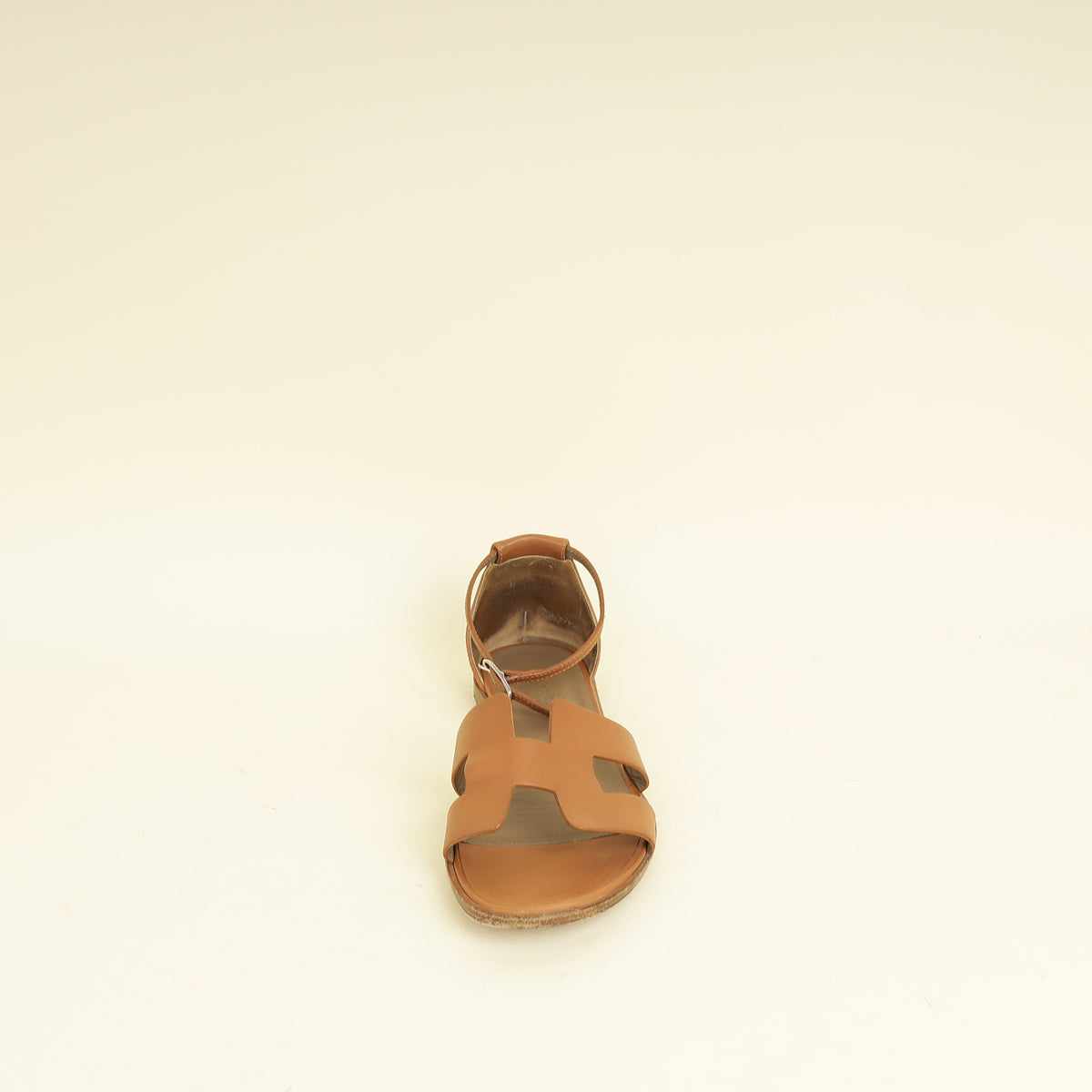 Hermes Gold Santorini Sandals 38