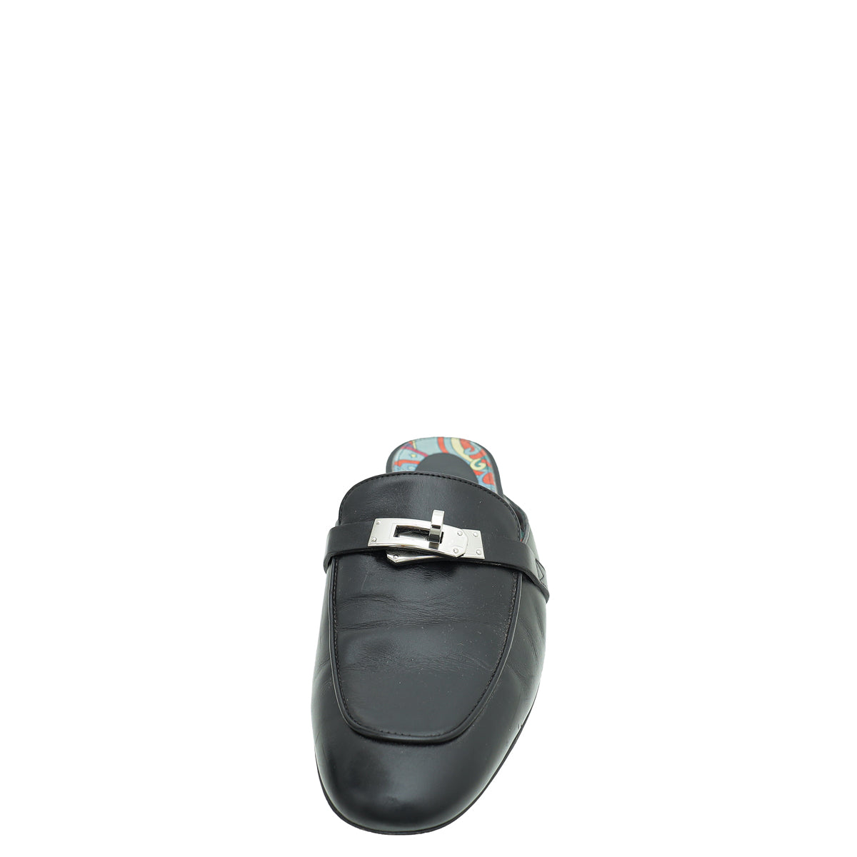 Hermes Noir OZ Mules 38-Hermes-THE CLOSET