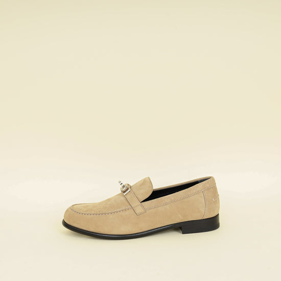 Hermes Beige Destin Loafer 38
