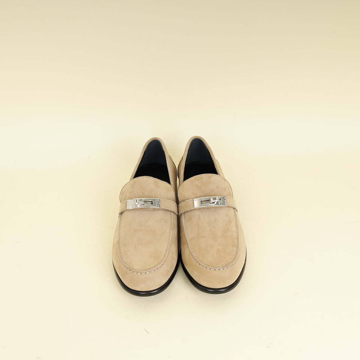 Hermes Beige Destin Loafer 38