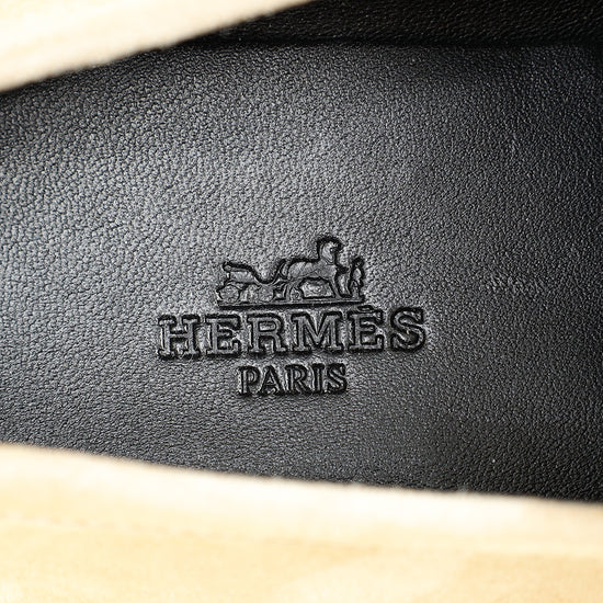 Hermes Beige Destin Loafer 38