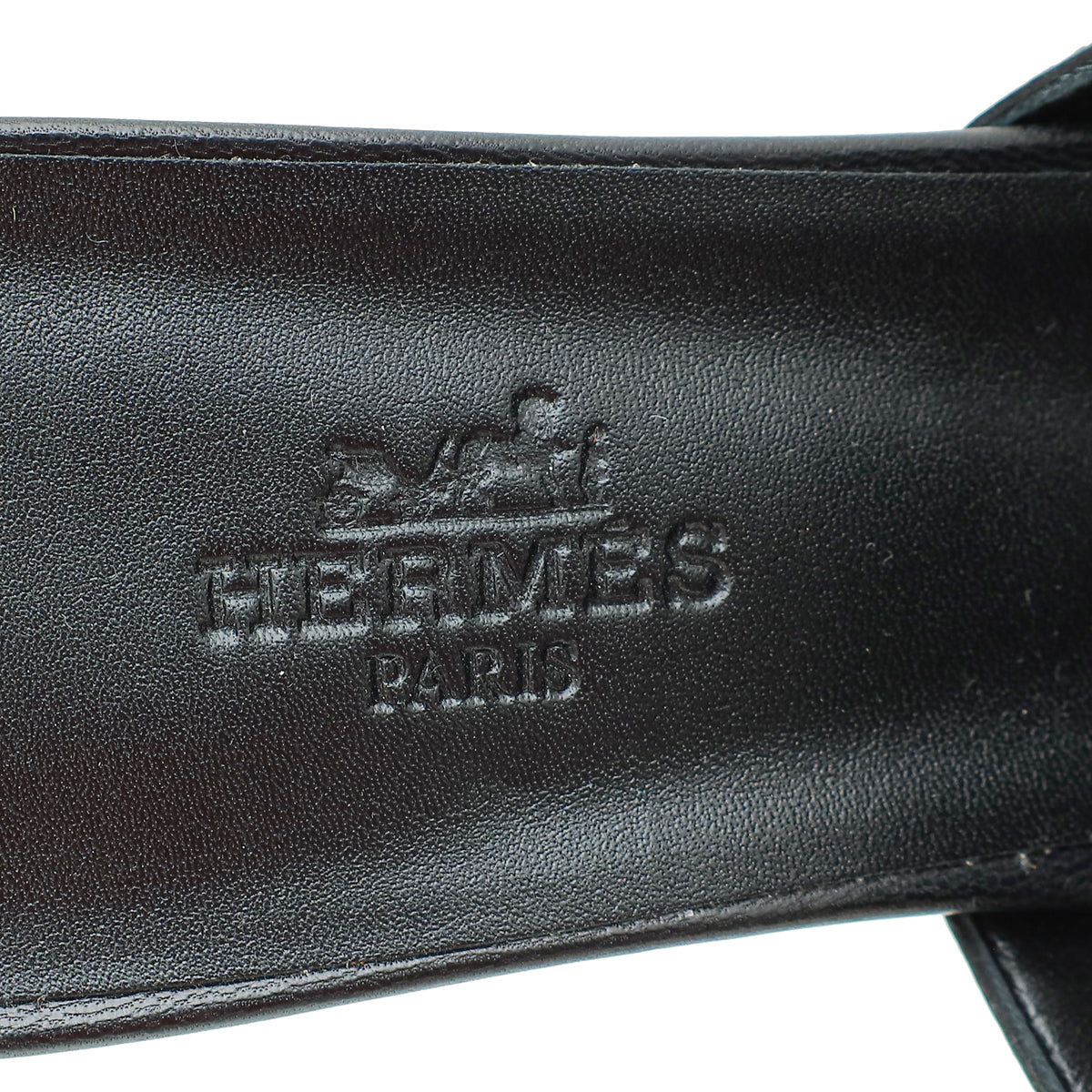Hermes Noir Candy Sandal 38