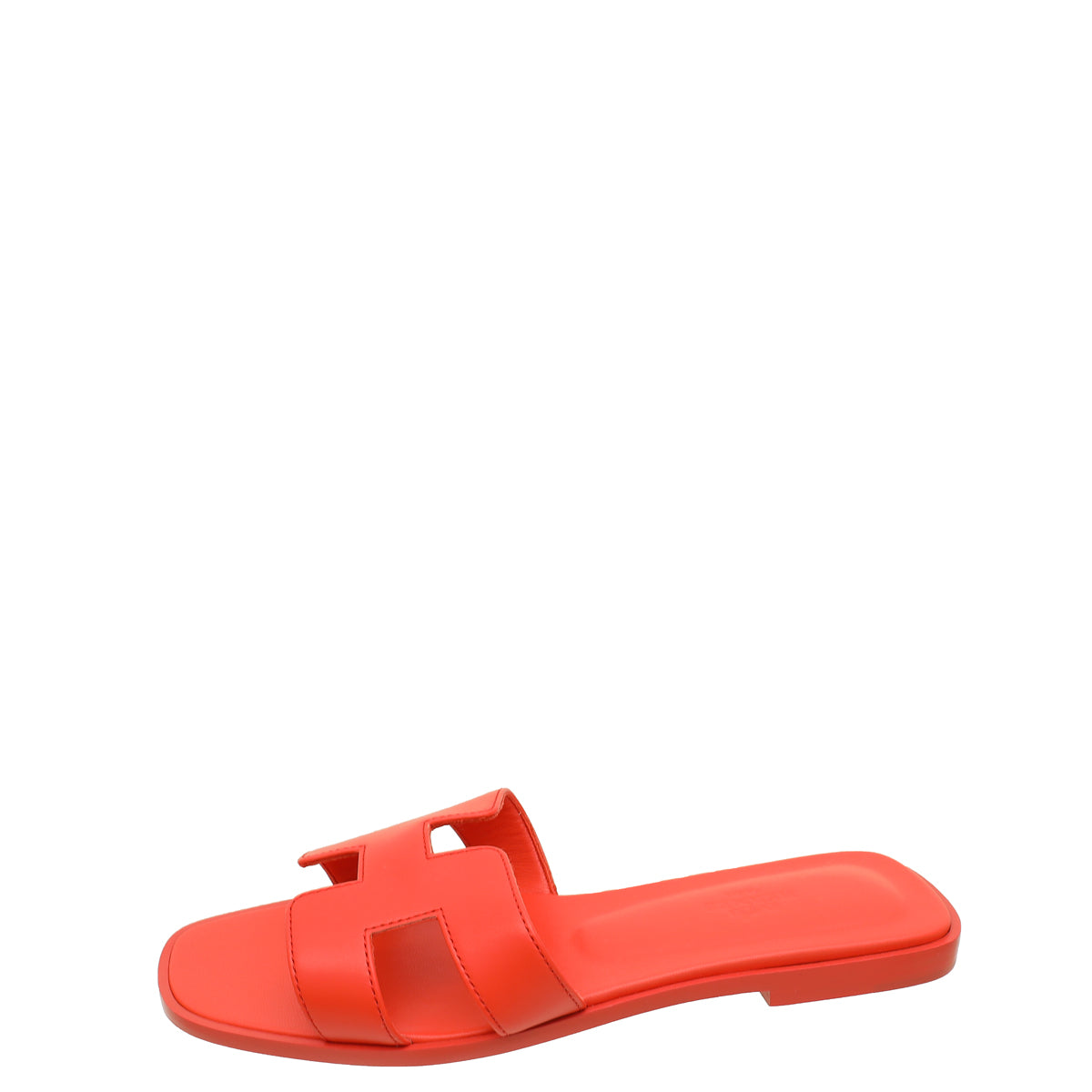 Hermes Orange Capucine Oran Sandals 38