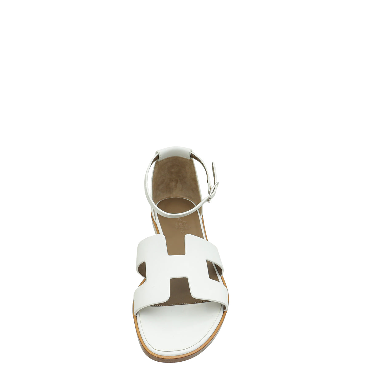 Hermes Blanc Santorini Sandal 38-Hermes-THE CLOSET