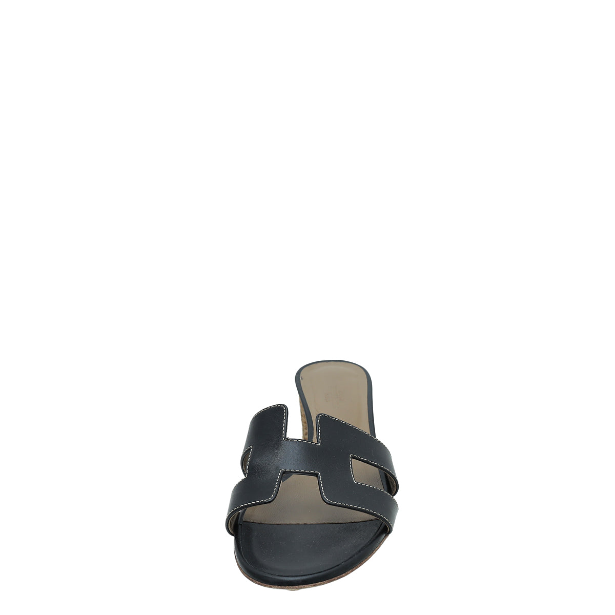 Hermes Noir Oasis Sandals 39.5-Hermes-THE CLOSET