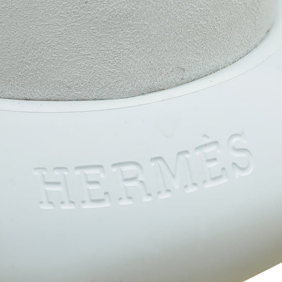 Hermes White Crew Sneakers 39.5