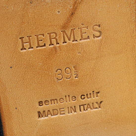 Hermes Noir Crocodile Kelly Jumping Boot 39.5