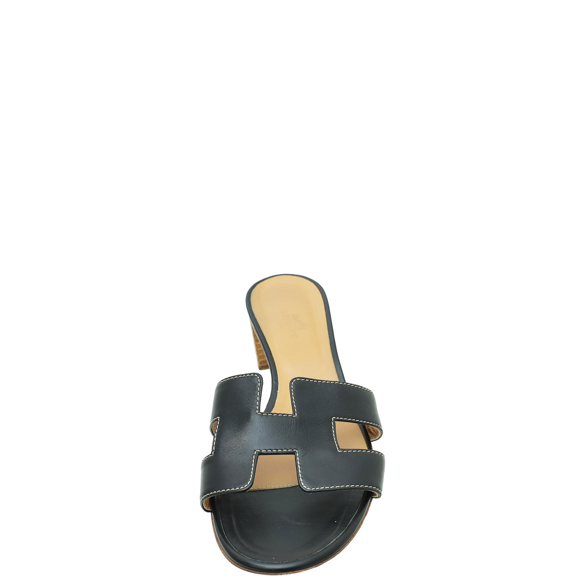 Hermes Noir Oasis Sandal 39.5-Hermes-THE CLOSET