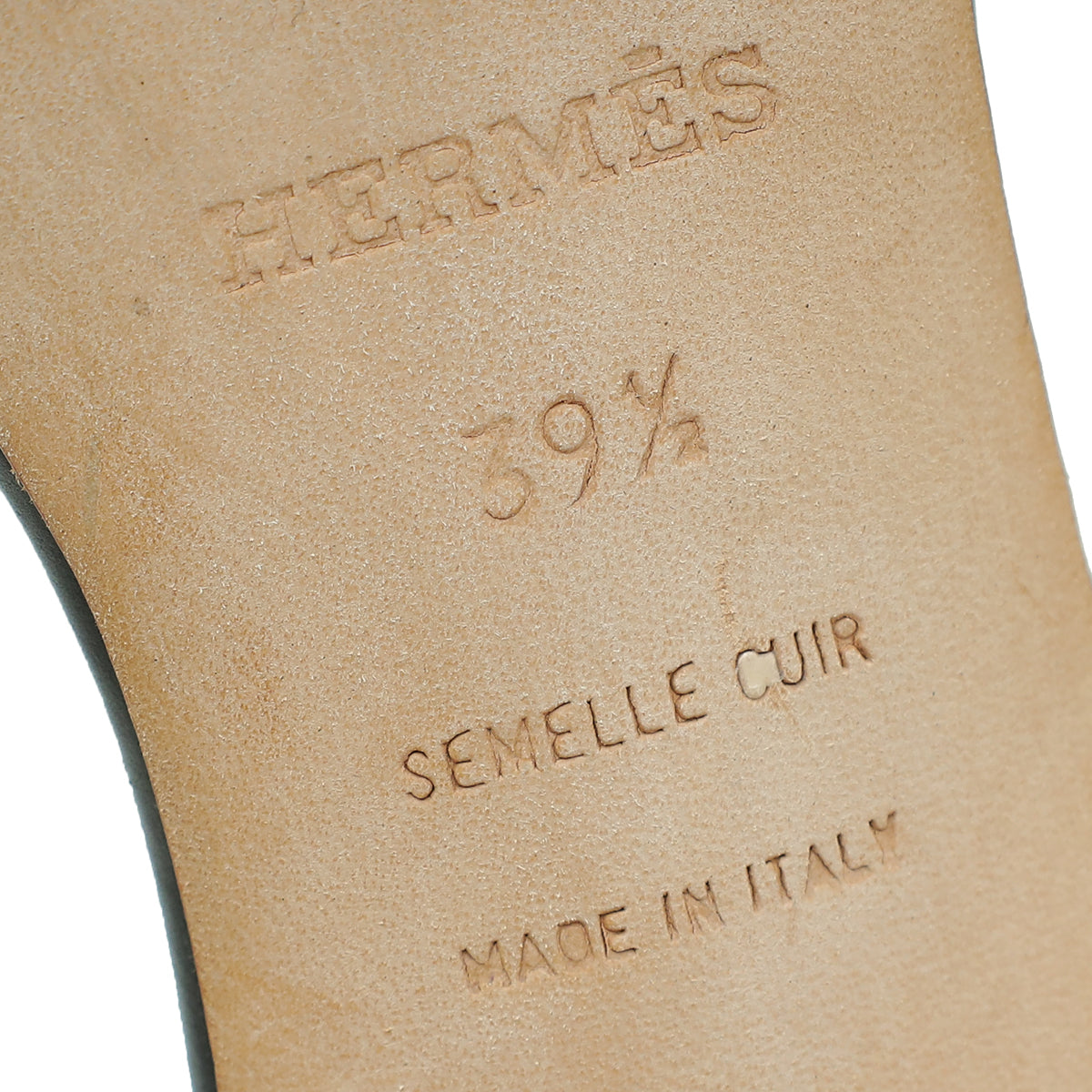 Hermes Noir Oasis Sandal 39.5