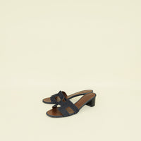 Hermes Bleu Brut Oasis Denim Sandal 39.5