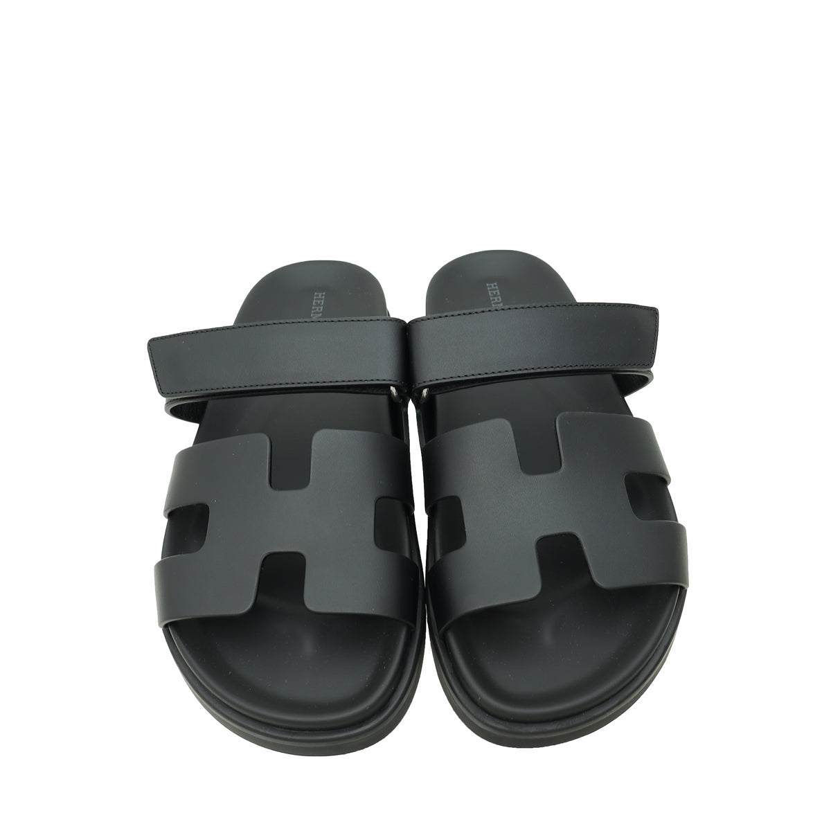 Hermes Noir Chypre Sandal 39.5