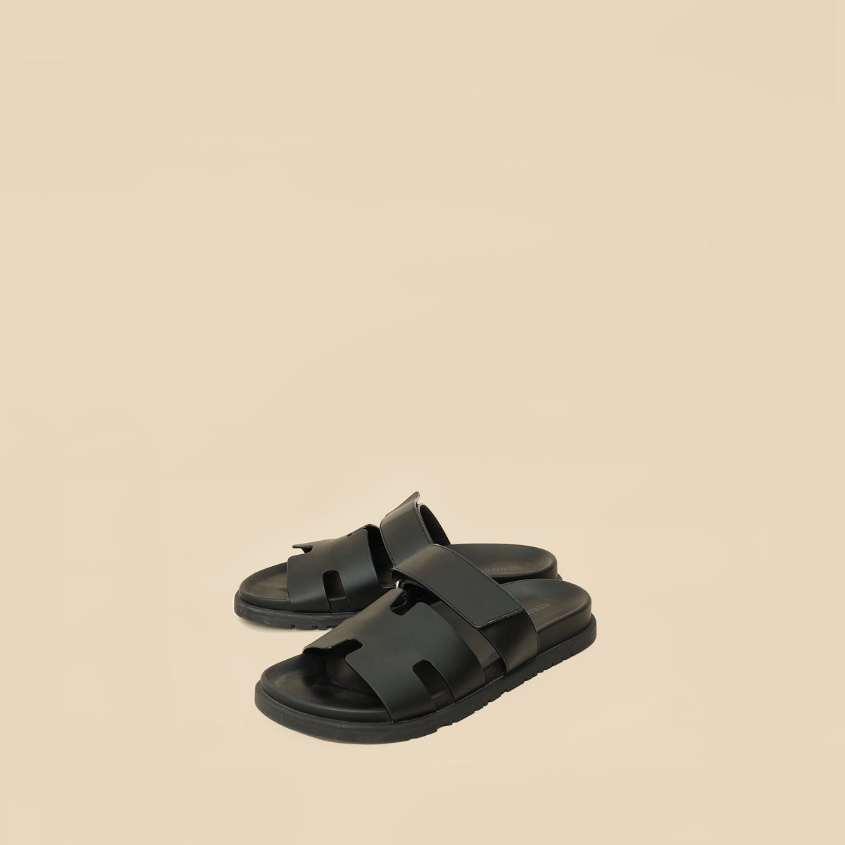 Hermes Black Chypre Sandals 39-Hermes-THE CLOSET