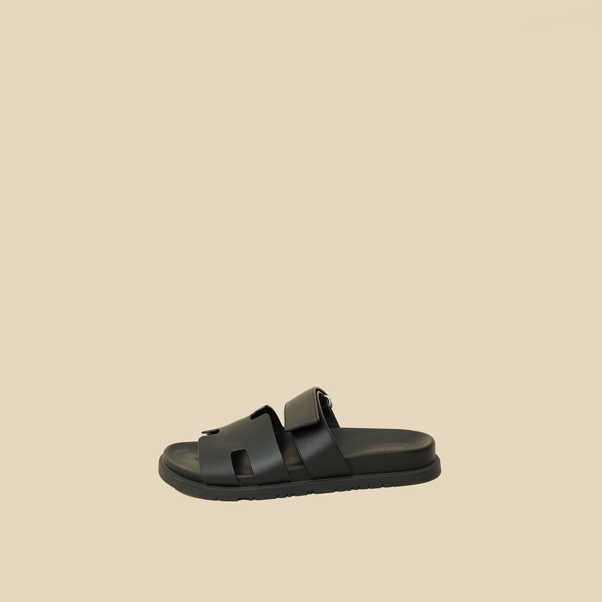 Hermes Black Chypre Sandals 39-Hermes-THE CLOSET