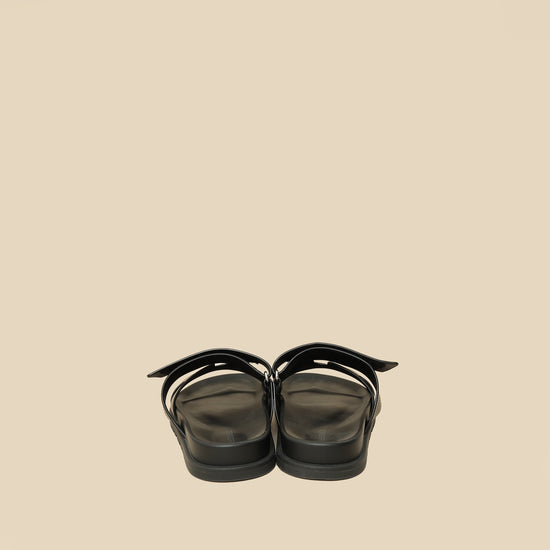 Hermes Black Chypre Sandals 39-Hermes-THE CLOSET