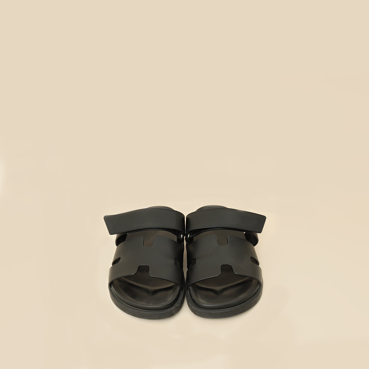 Hermes Black Chypre Sandals 39-Hermes-THE CLOSET
